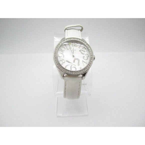 Women Guess Quartz Crystals WR Analog 36mm Dial Round Watch (G729) "New Battery" - Picture 5 of 9